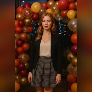 Design Lab for Lord and Taylor Sparkly Pleated Skirt Size Medium Holiday